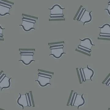 Seamless pattern stone headstone cartoon vector Stockillustratie