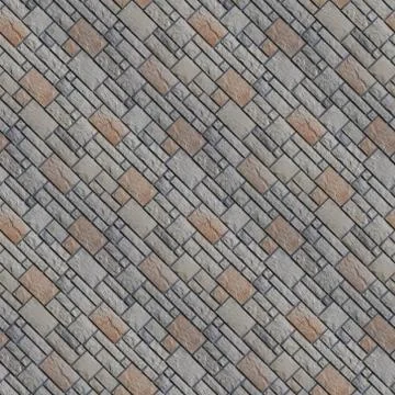 Seamless pattern with  stone square tile Stock Photos