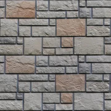 Seamless pattern of stone tile Stock Photos