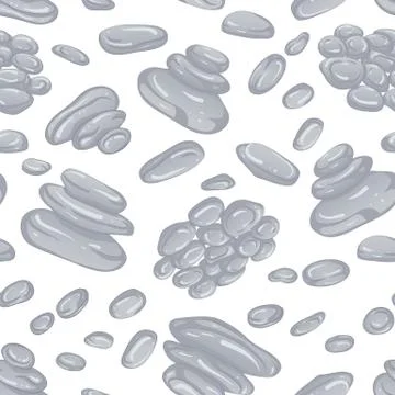 Seamless pattern stones Stock Illustration