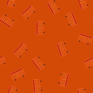 Seamless pattern stop road barrier cartoon vector Illustrazione stock