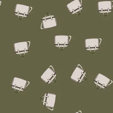 Seamless pattern storage diaper bag cartoon vector Stock Illustration