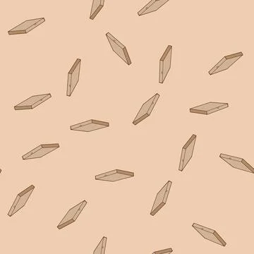 Seamless pattern storage pizza box cartoon vector イラスト素材