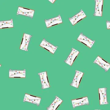 Seamless pattern storage toy box cartoon vector イラスト素材