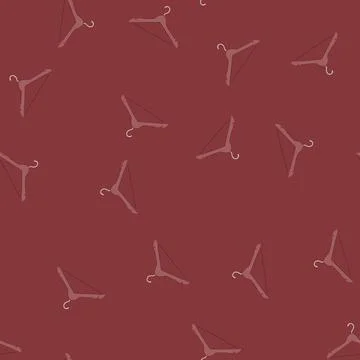 Seamless pattern store hanger clothes cartoon vector 库存插图