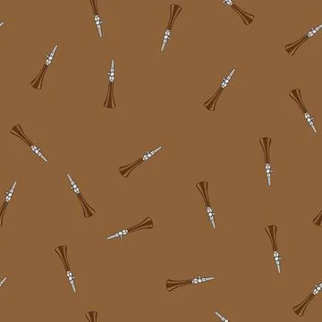 Seamless pattern stout beer tap handle cartoon vector Stock Illustration