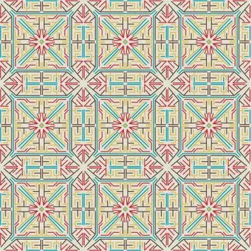 Seamless pattern of straight lines on fabric background Stock Illustration
