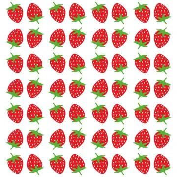 Seamless pattern with strawberries. Perfect for wallpapers, pattern fills, we Stock Illustration