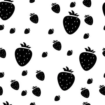 Seamless pattern. Strawberry. Vector illustration Stock Illustration