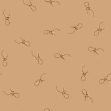 Seamless pattern strength rope knot cartoon vector Illustrazione stock