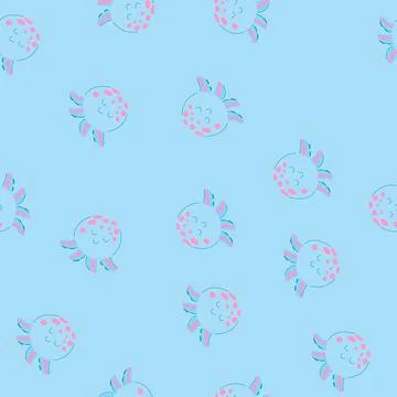 Seamless pattern up stress ball cartoon vector Stock Illustration