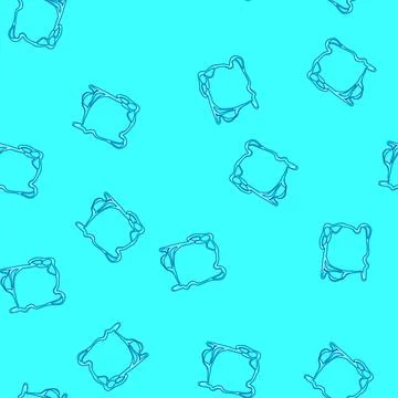 Seamless pattern stretchy slime frame cartoon vector イラスト素材