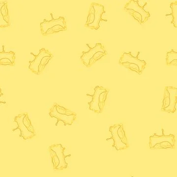 Seamless pattern stretchy slime frame cartoon vector Stock Illustration