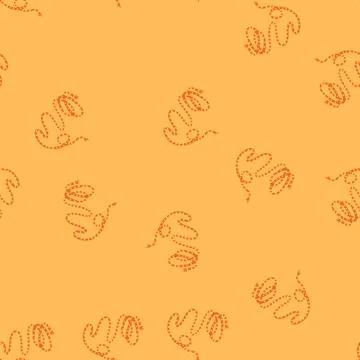 Seamless pattern string rope cartoon vector Illustrazione stock