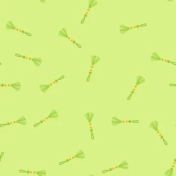 Seamless pattern string tassel rope cartoon vector Illustrazione stock