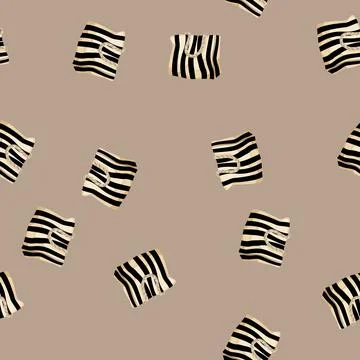 Seamless pattern stripe beach bag cartoon vector 库存插图