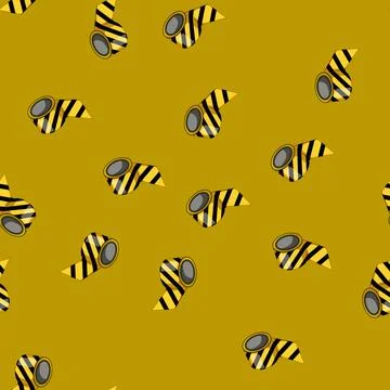 Seamless pattern stripe danger tape cartoon vector Stockillustratie