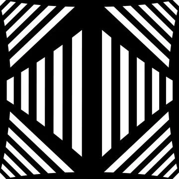 Seamless pattern with striped black white diagonal lines (zigzag, chevron). S Stock Illustration