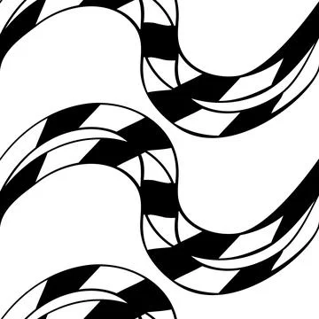 Seamless pattern with striped black white diagonal lines (zigzag, chevron). S Stock Illustration