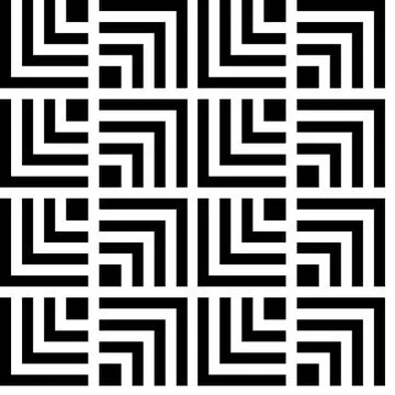 Seamless pattern striped black white lines. Illustrazione stock