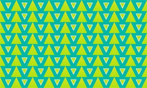 A seamless pattern of stripes and triangles of different sizes 스톡 일러스트