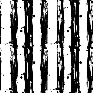 Seamless pattern stripes. Black and white background. Illustrazione stock