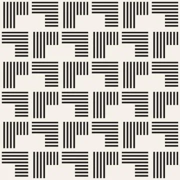 Seamless pattern with stripes. Vector abstract background. Stylish lattice Illustrazione stock