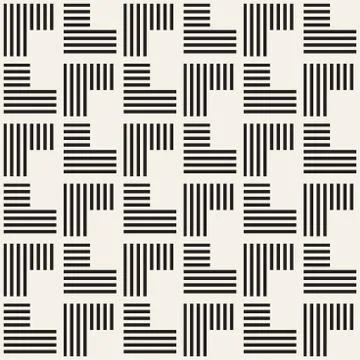 Seamless pattern with stripes. Vector abstract background. Stylish lattice Illustrazione stock