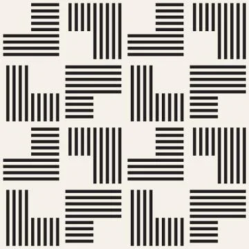 Seamless pattern with stripes. Vector abstract background. Stylish lattice Illustrazione stock