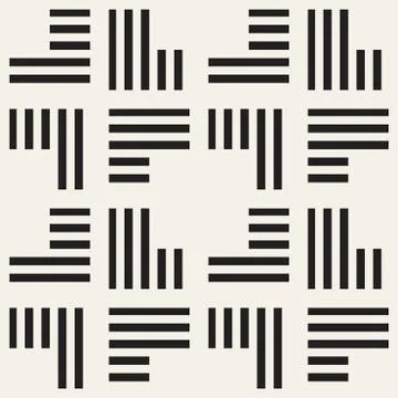 Seamless pattern with stripes. Vector abstract background. Stylish lattice Stock Illustration