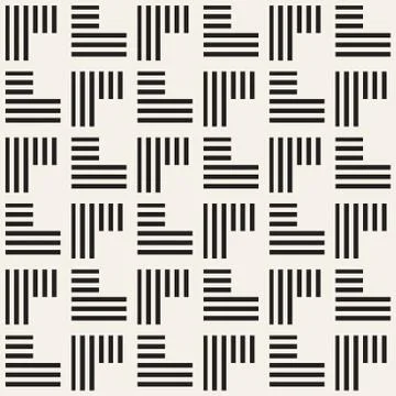Seamless pattern with stripes. Vector abstract background. Stylish lattice Stock Illustration