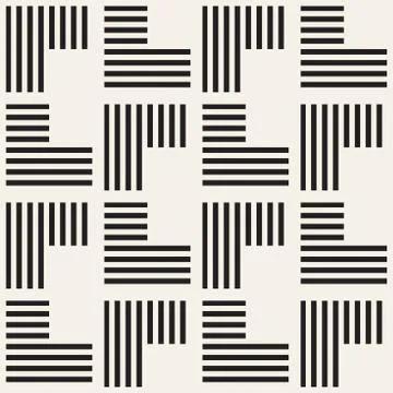 Seamless pattern with stripes. Vector abstract background. Stylish lattice Stock Illustration
