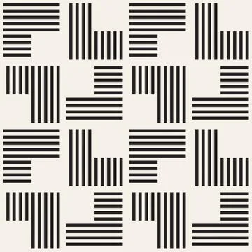 Seamless pattern with stripes. Vector abstract background. Stylish lattice .. Stock Illustration