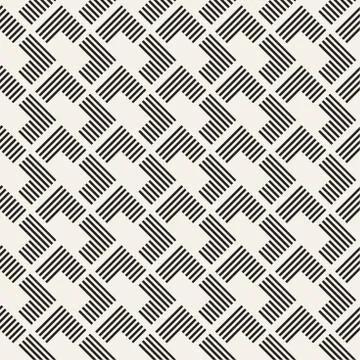 Seamless pattern with stripes. Vector abstract background. Stylish lattice .. イラスト素材