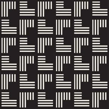 Seamless pattern with stripes. Vector abstract background. Stylish lattice .. Stock Illustration
