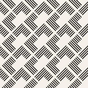Seamless pattern with stripes. Vector abstract background. Stylish lattice .. Stock Illustration
