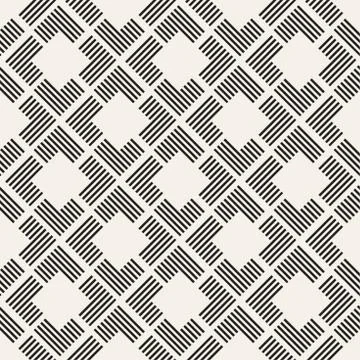 Seamless pattern with stripes. Vector abstract background. Stylish lattice .. Stock Illustration
