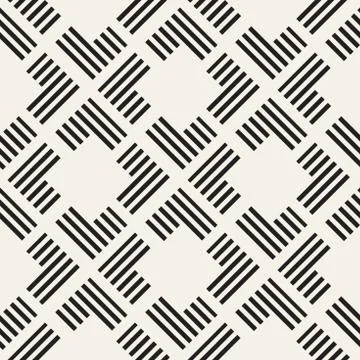 Seamless pattern with stripes. Vector abstract background. Stylish lattice .. Stock Illustration