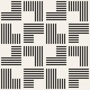 Seamless pattern with stripes. Vector abstract background. Stylish lattice .. Stock Illustration