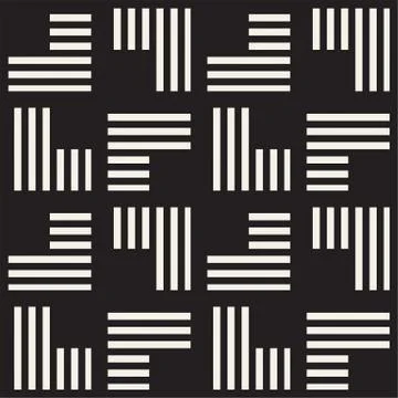 Seamless pattern with stripes. Vector abstract background. Stylish lattice .. Stock Illustration