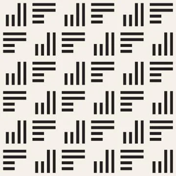Seamless pattern with stripes. Vector abstract background. Stylish lattice .. Illustrazione stock