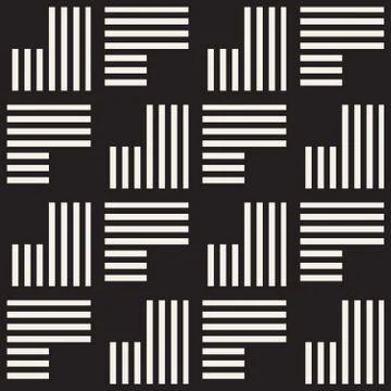 Seamless pattern with stripes. Vector abstract background. Stylish lattice .. Stock Illustration