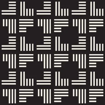 Seamless pattern with stripes. Vector abstract background. Stylish lattice .. Stock Illustration