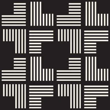 Seamless pattern with stripes. Vector abstract background. Stylish lattice .. Illustrazione stock