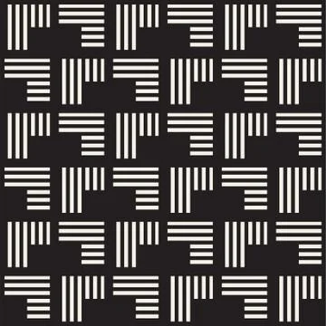 Seamless pattern with stripes. Vector abstract background. Stylish lattice .. Stock Illustration