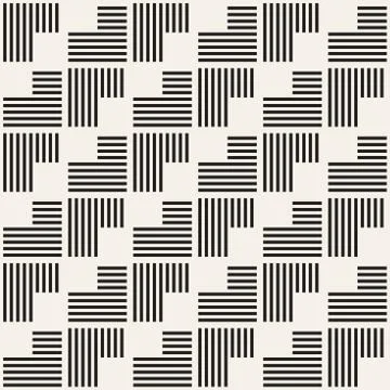 Seamless pattern with stripes. Vector abstract background. Stylish lattice .. Stock Illustration