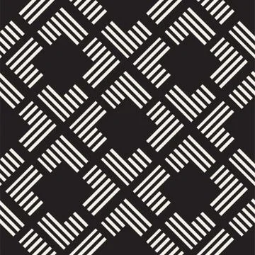 Seamless pattern with stripes. Vector abstract background. Stylish lattice .. Stock Illustration