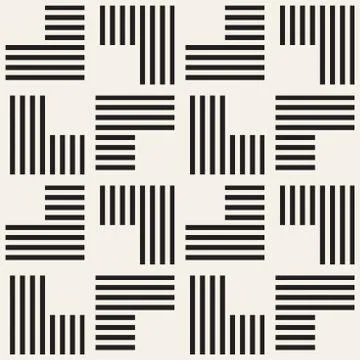 Seamless pattern with stripes. Vector abstract background. Stylish lattice .. Stock Illustration