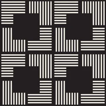 Seamless pattern with stripes. Vector abstract background. Stylish lattice .. Stock Illustration