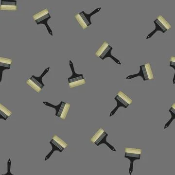 Seamless pattern stroke brush paint cartoon vector イラスト素材
